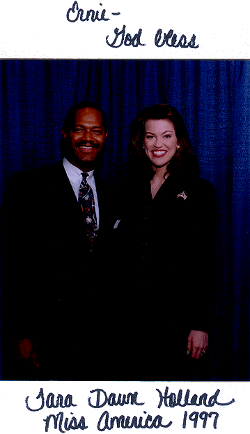 Ernie with Miss America 1997