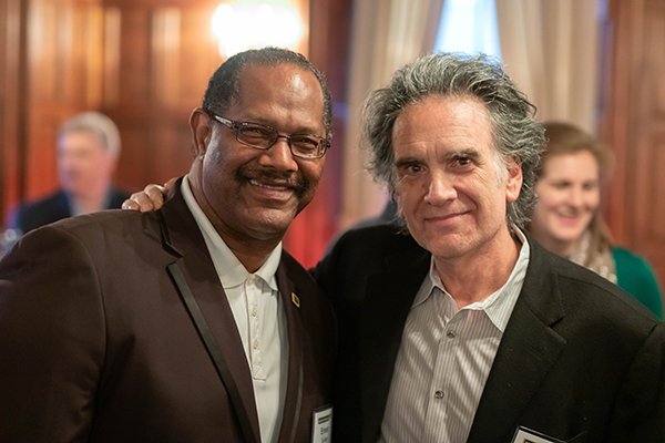 Ernie Sullivan with Peter Buffet son of Warren Buffet, 2018