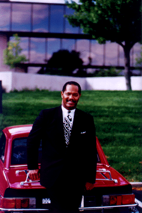 Ernie with his Triumph TR7