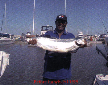 Fishing on Lake Michigan