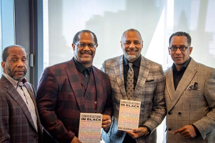 Ernie Sullivan with Emmy award winning journalist Ed Gordon, 2020