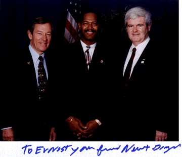 Newt Gingrich and George Voinovich