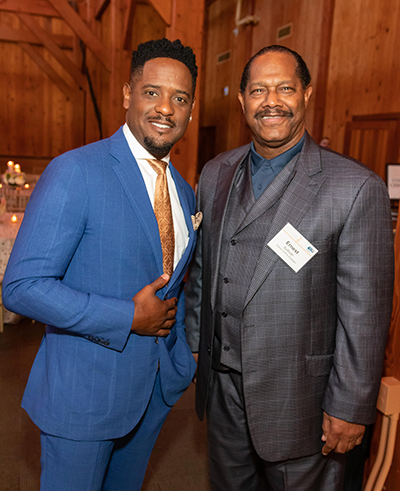 Ernie Sullivan with actor Blair Underwood, April 2019